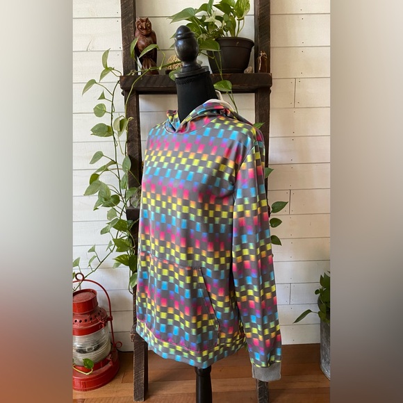 Fatally Pink: Colorful Pixelated Sweatshirt Hoodie - Picture 16 of 17